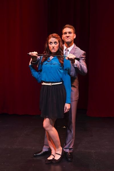 Michelle Vezilj as Tasha Woode and Drew Moerlein as Hugh Hanson Photo