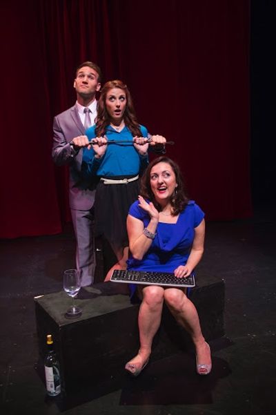 Drew Moerlein as Hugh Hanson, Michelle Vezilj as Tasha Woode and Amanda Barker as EB  Photo