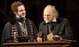 Jay Sullivan as Fred and Jeffrey Bean as Ebenezer Scrooge @ BroadwayWorld Jay Sullivan as Fred and Jeffrey Bean as Ebenezer Scrooge Photo