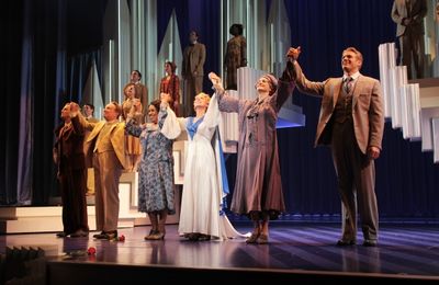 Andrew Samonsky, George Hearn, Roz Ryan, Carolee Carmello, Candy Buckley, Edward Watt Photo