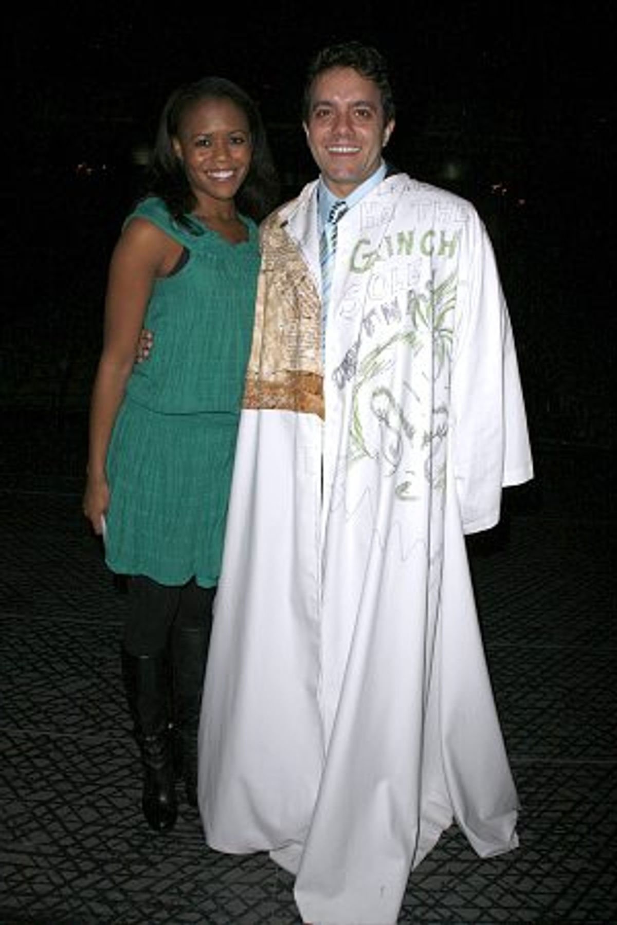 Nikki Renee Daniels, the Gypsy Robe recipient for LES MISÃ'Æ’RABLES, and MARY POPPINS Gypsy Robe recipient Rommy Sandhu at 