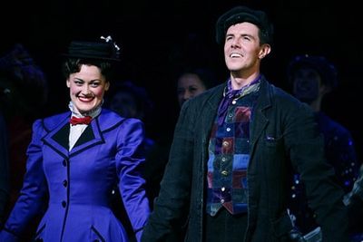 Ashley Brown and Gavin Lee on opening night Photo