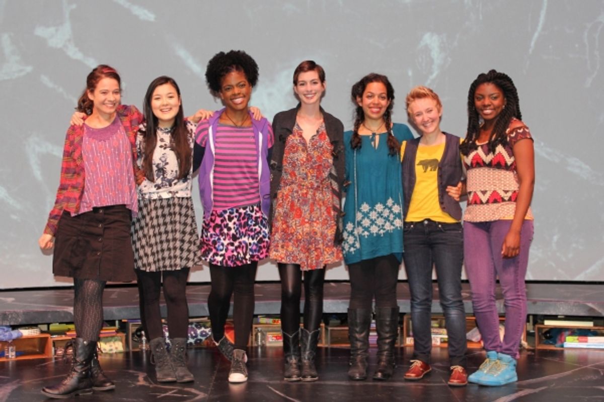 Anne Hathaway and cast at 