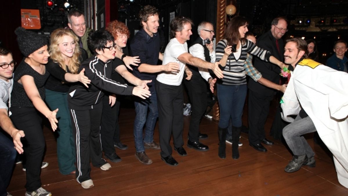 Jessie Mueller, Betsy Wolfe, Chita Rivera, Will Chase, Peter Benson, Stephanie J. Block, Rupert Holmes & Eric Sciotto at 