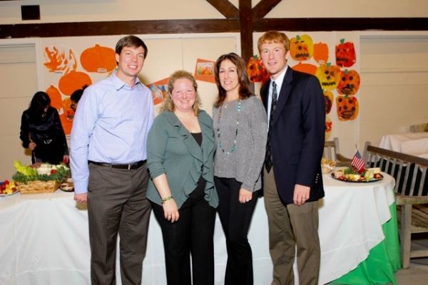 Head of Middle School, Paul Baly,  Event Chairs Adrienne Anderson, Karen Toback and H Photo