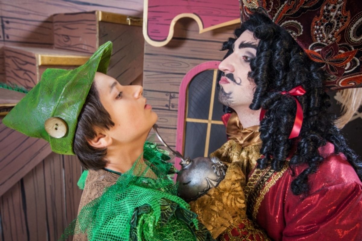 (Peter Pan) Michael Kepler Meo and (Captain Hook) John Ellingson at 