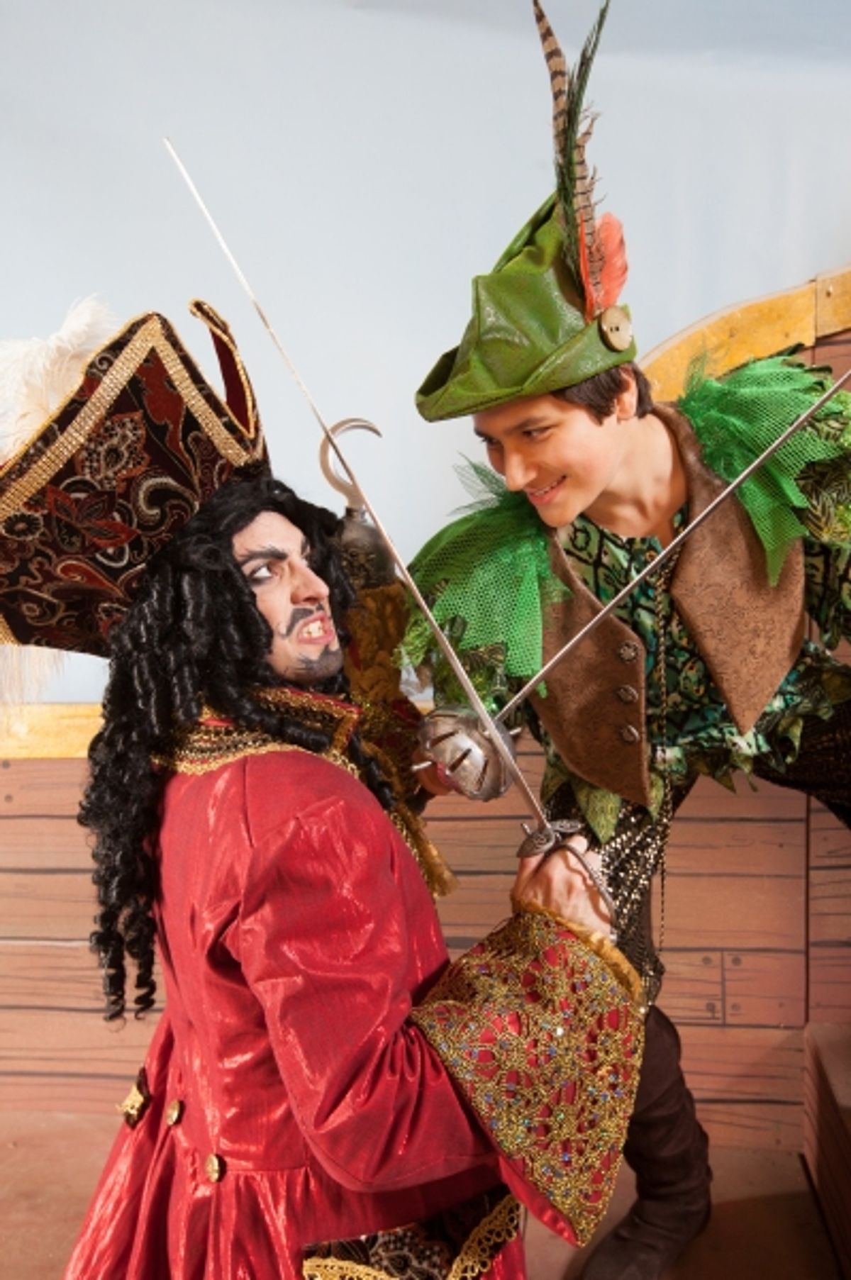 (Captain Hook) John Ellingson and (Peter Pan) Michael Kepler Meo at 