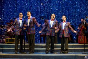 Scott Stratton (Smudge), Rod Thomas (Francis), Jonathan Wagner (Sparky) and Frank Paul (Jinx) @ BroadwayWorld Scott Stratton (Smudge), Rod Thomas (Francis), Jonathan Wagner (Sparky) and Frank Pau Photo