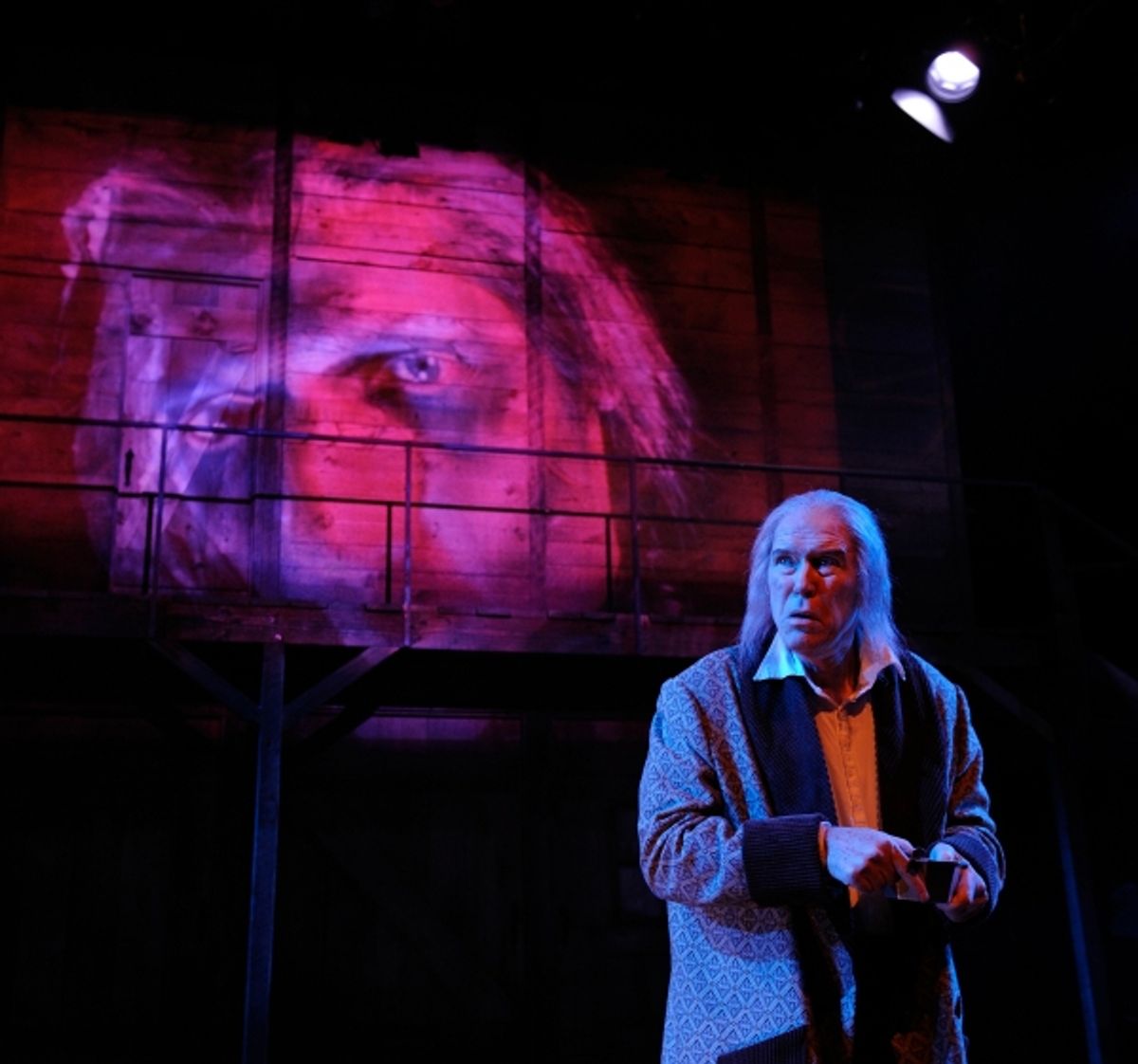 Timothy Crowe as Ebenezer Scrooge at 