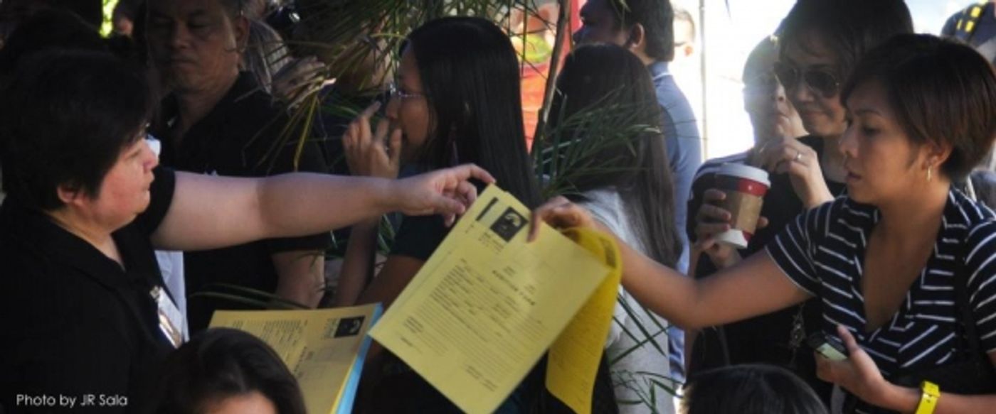 Exclusive Photo Coverage: MISS SAIGON Auditionees Register in Manila! Exclusive Photo Coverage: MISS SAIGON Auditionees Register in Manila! Image