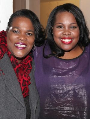 Amber Riley with mom Tiny  Photo