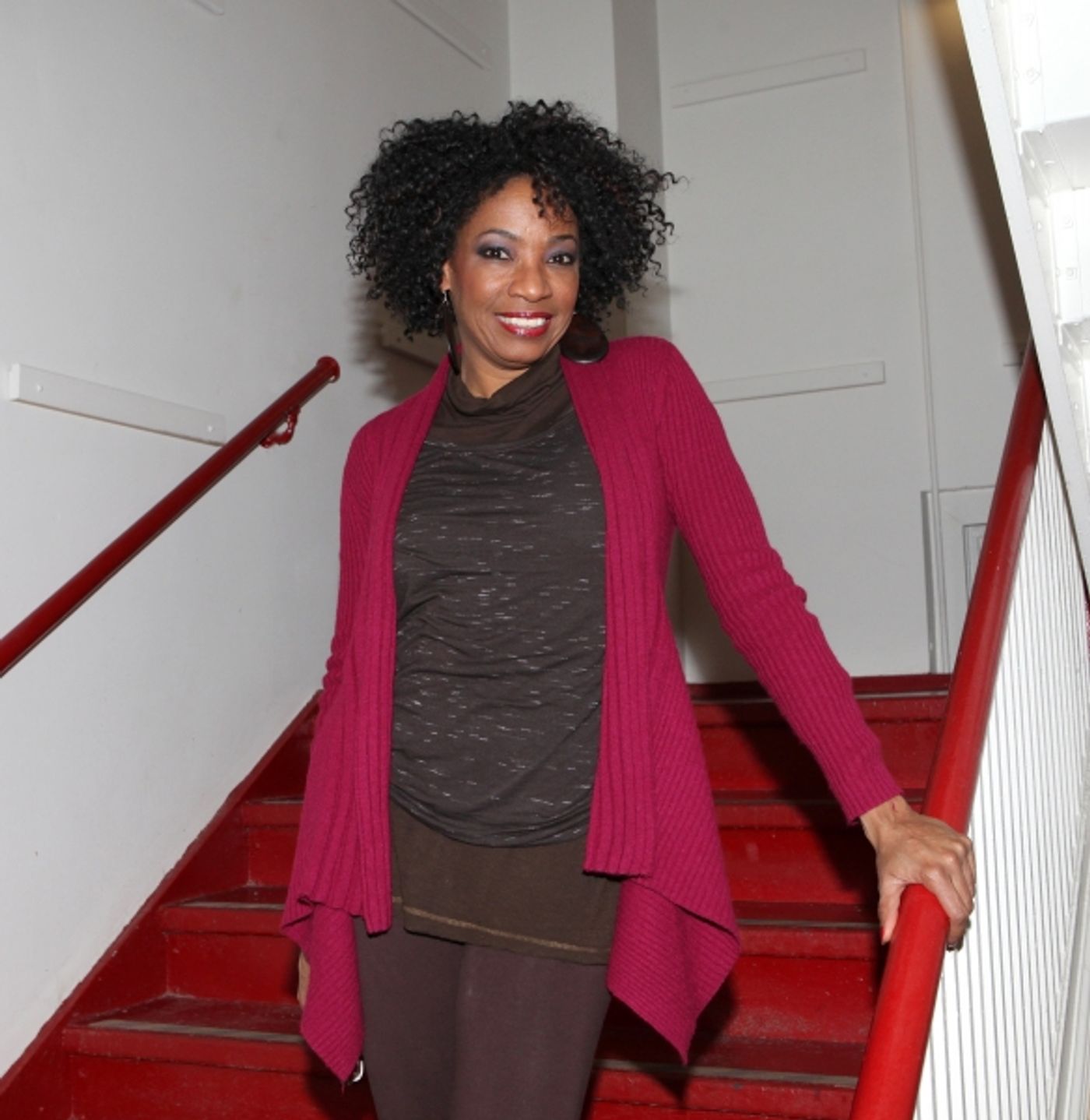 Photo Coverage: GLEE's Chris Colfer Visits Amber Riley Backstage at COTTON CLUB PARADE!  Image