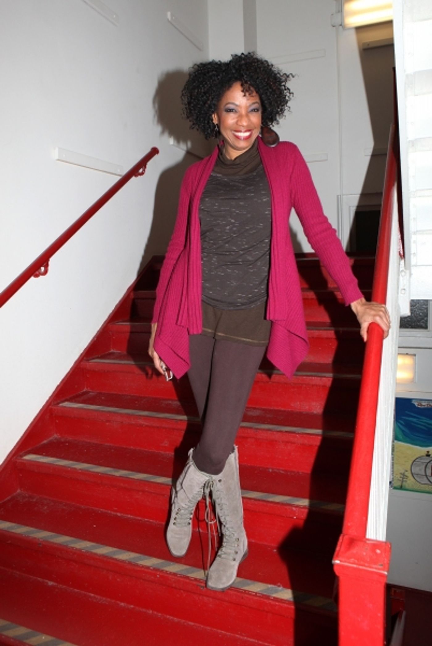 Photo Coverage: GLEE's Chris Colfer Visits Amber Riley Backstage at COTTON CLUB PARADE!  Image