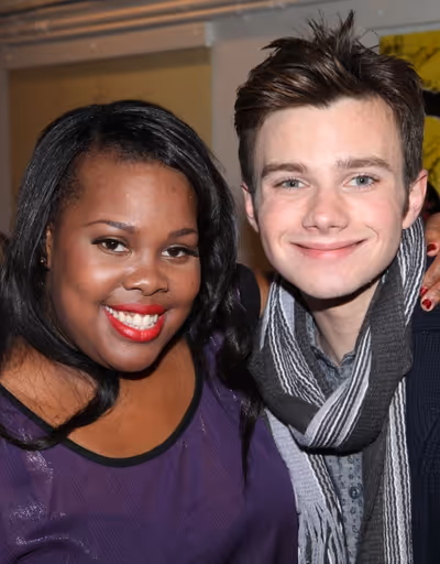 Amber Riley & Chris Colfer  Photo