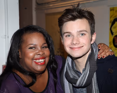 Amber Riley & Chris Colfer  Photo