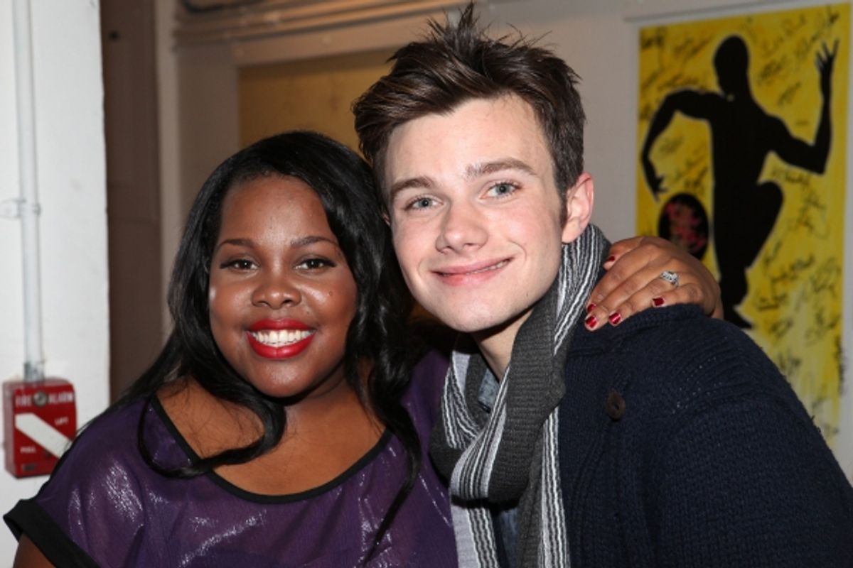 Amber Riley & Chris Colfer at 