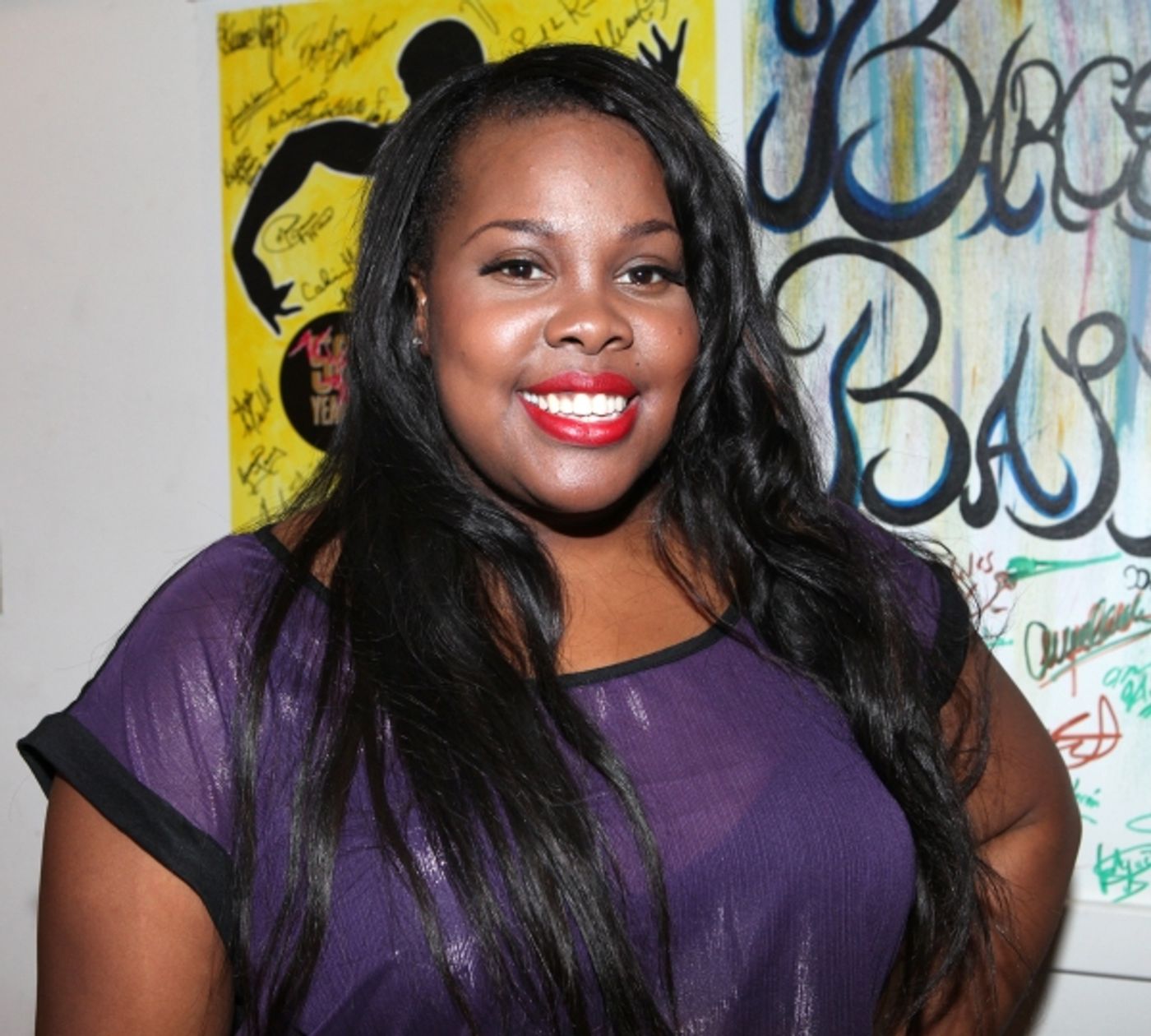 Photo Coverage: GLEE's Chris Colfer Visits Amber Riley Backstage at COTTON CLUB PARADE!  Image
