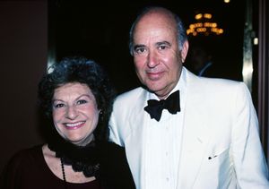 Carl Reiner & wife Estelle Reiner in 1984, New York City. Photo