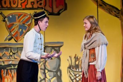 Tommy Ovitt as Buttons and Sophie Rundhaug Photo
