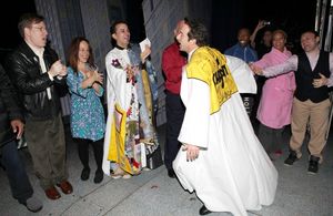 Timothy J. Alex  with Leslie Kritzer, Carlos L. Encinias in 'Scandalous The Musical', Photo