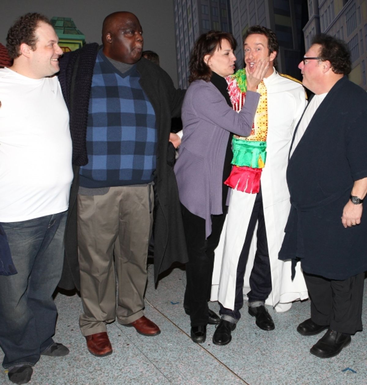 Timothy J. Alex  with Jordan Gelber, Michael Mandell, Beth Leavel, Wayne Knight  at 