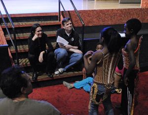 Julie Taymor and THE LION KING cast @ BroadwayWorld Julie Taymor and THE LION KING cast Photo