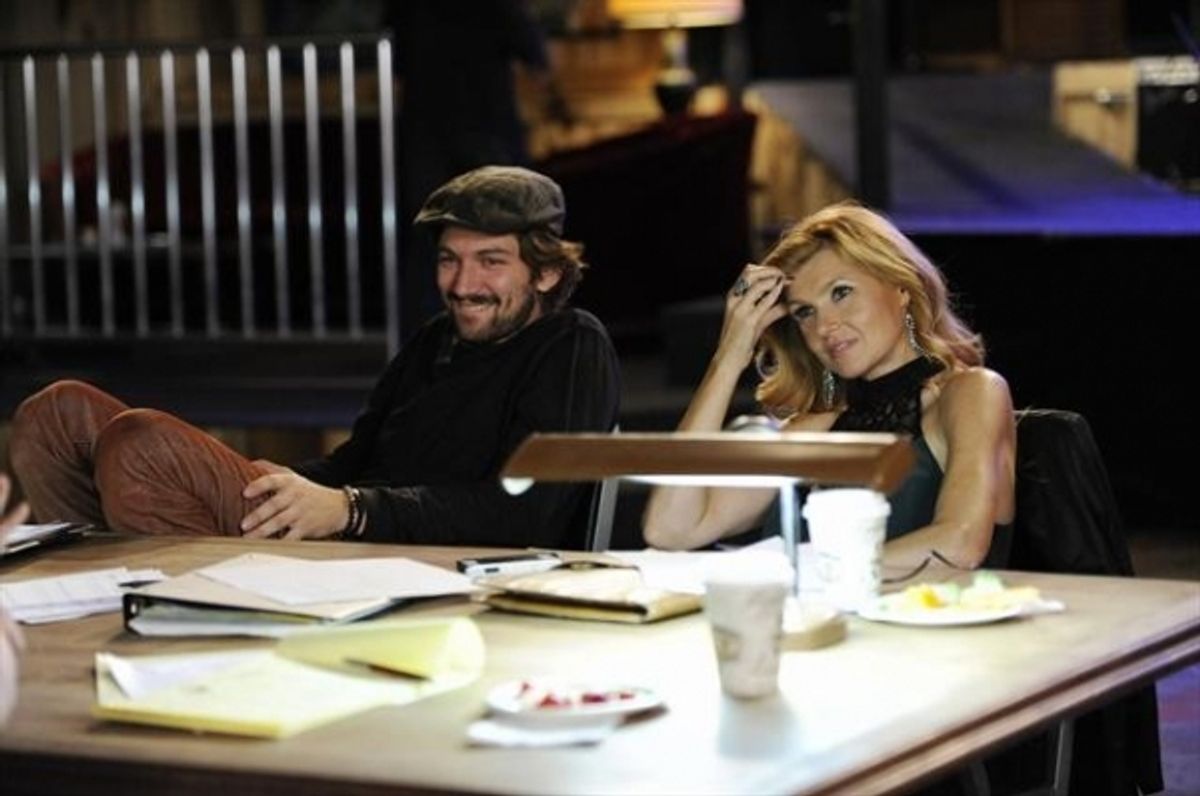 MICHIEL HUISMAN, CONNIE BRITTON at 