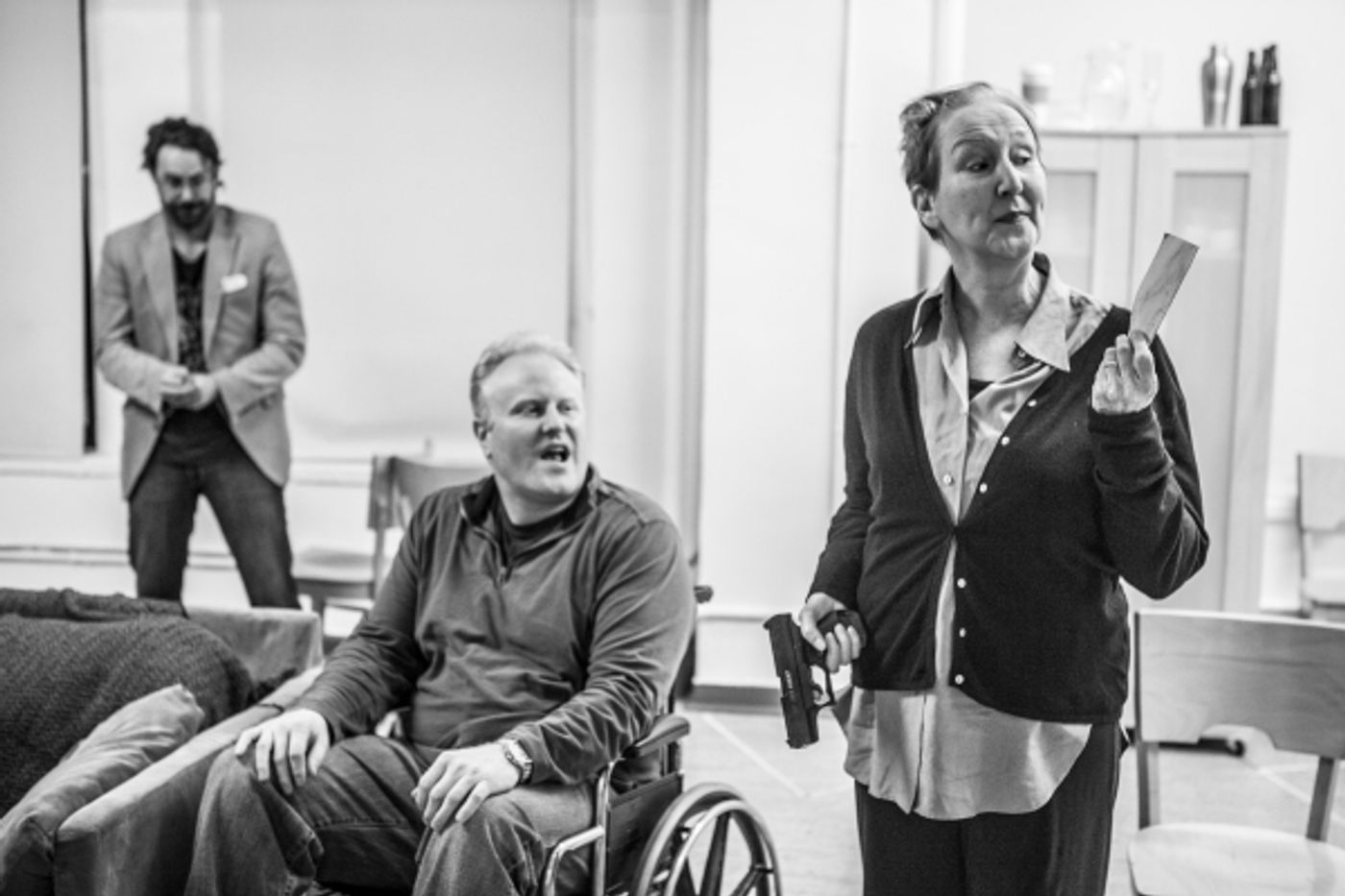 Photo Coverage: In Rehearsal with the Cast of LET'S KILL GRANDMA THIS CHRISTMAS  Image