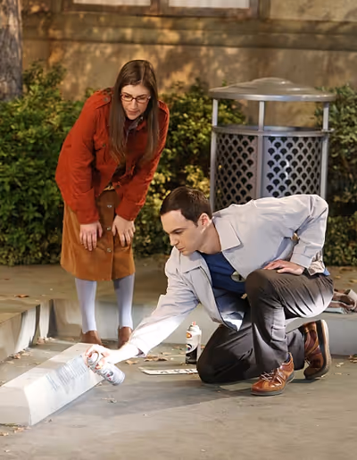 Jim Parsons, Mayim Bialik Photo