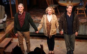 Curtain Call: Ian Lithgow, Michael Learned & Peter Strauss Photo