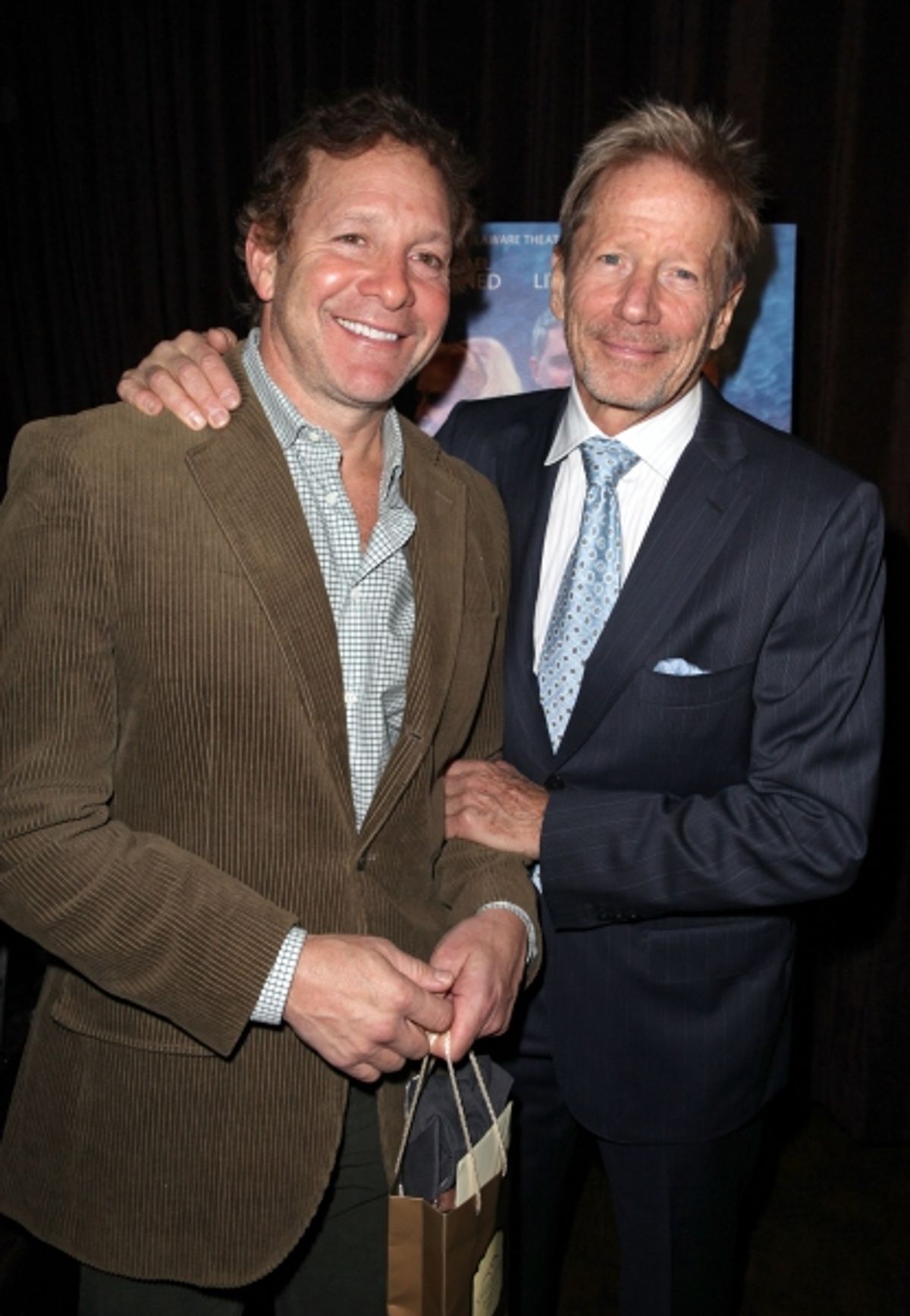 Old friends Steve Guttenberg & Peter Strauss at 