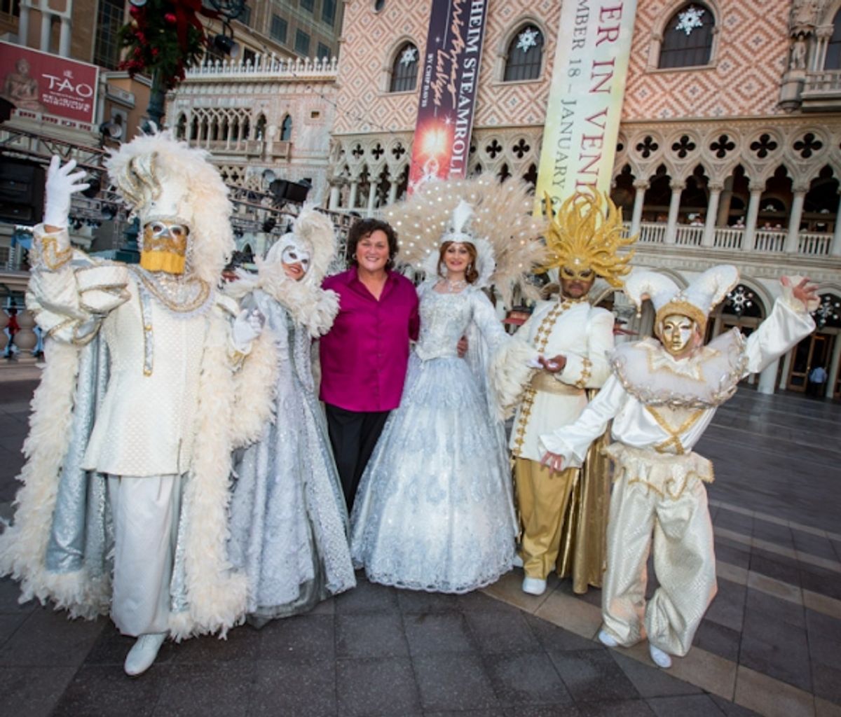 Dot-Marie Jones and Winter In Venice Characters at RECAP - The Venetian and The Palazzo Kick Off WINTER IN VENICE With Gilles Marini, Dot-Marie Jones and Chip Davis! Photos Inside!