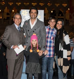 President John Caparella, Gilles Marini, and Family Photo