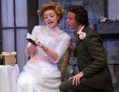 Jesse Wray Goodman as Cecily Cardew and Brent Vimtrup as Algernon Moncrieff  Photo
