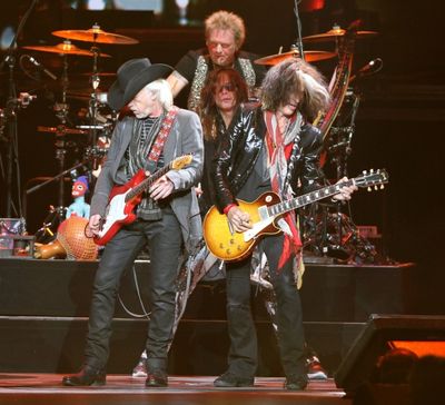Brad Whitford, Steven Tyler, Joe Perry and Joey Krame Photo