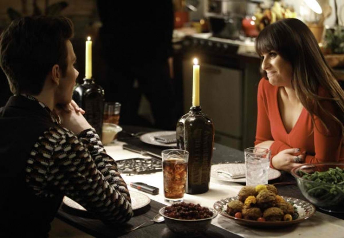 Chris Colfer, Lea Michele at 