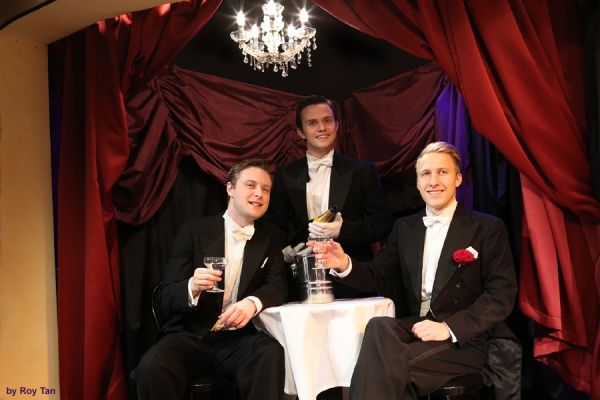 Stephen Ashfield, Craig Fletcher, and Ensemble Photo