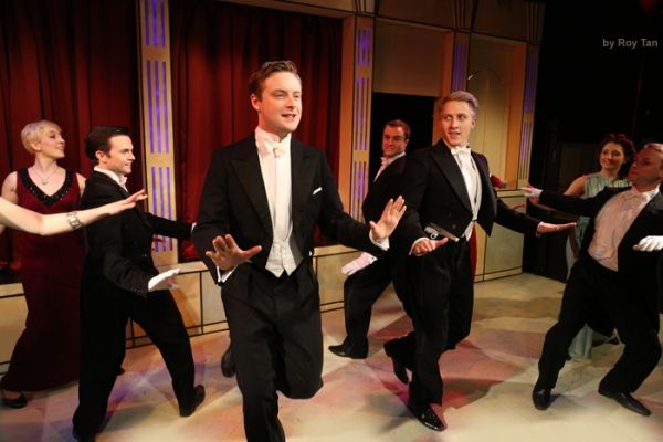 Stephen Ashfield, Craig Fletcher, and ensemble Photo