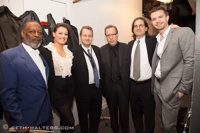 Ashley Brown and the band Photo