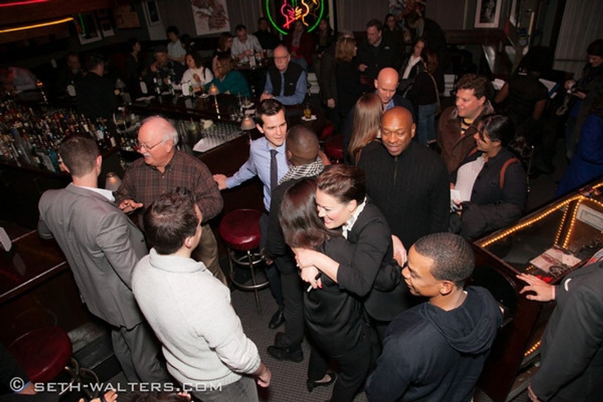 Ashley Brown and fans at 