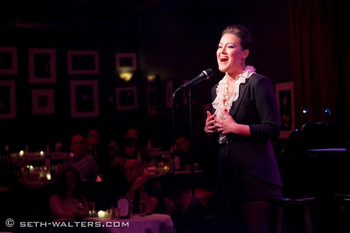 Ashley Brown at Ashley Brown's BROADWAY AT BIRDLAND Debut