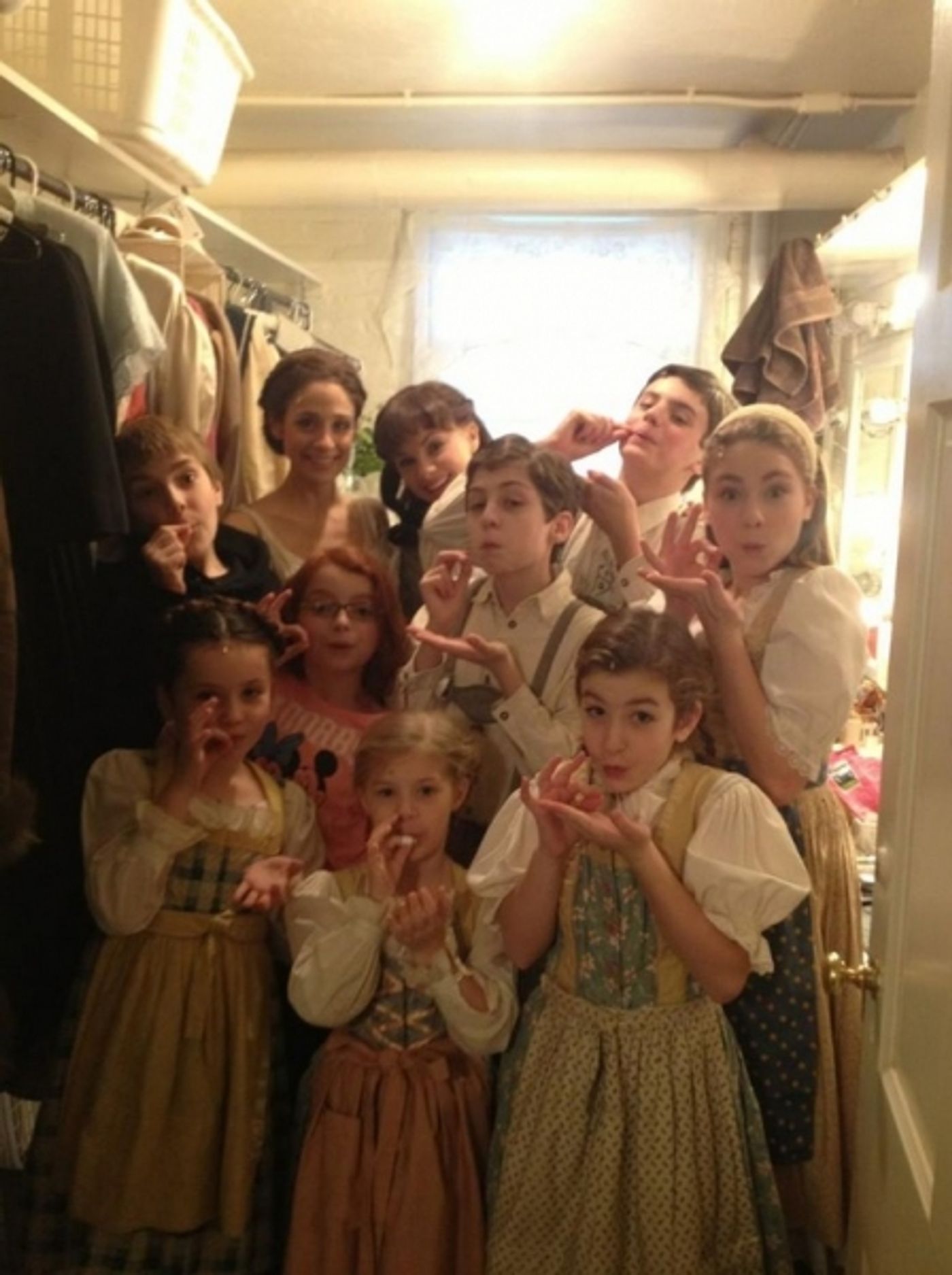 Photo Flash: Saturday Intermission Pics, Nov 24 - NEWSIES Does A CHRISTMAS STORY, Broadway Supports Injured Fan and More!  Image