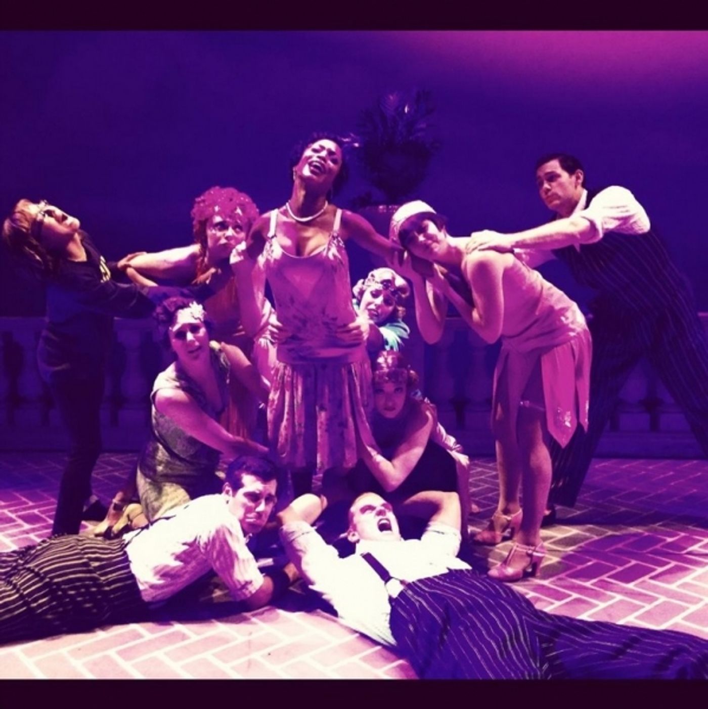 Photo Flash: Saturday Intermission Pics, Nov 24 - NEWSIES Does A CHRISTMAS STORY, Broadway Supports Injured Fan and More!  Image