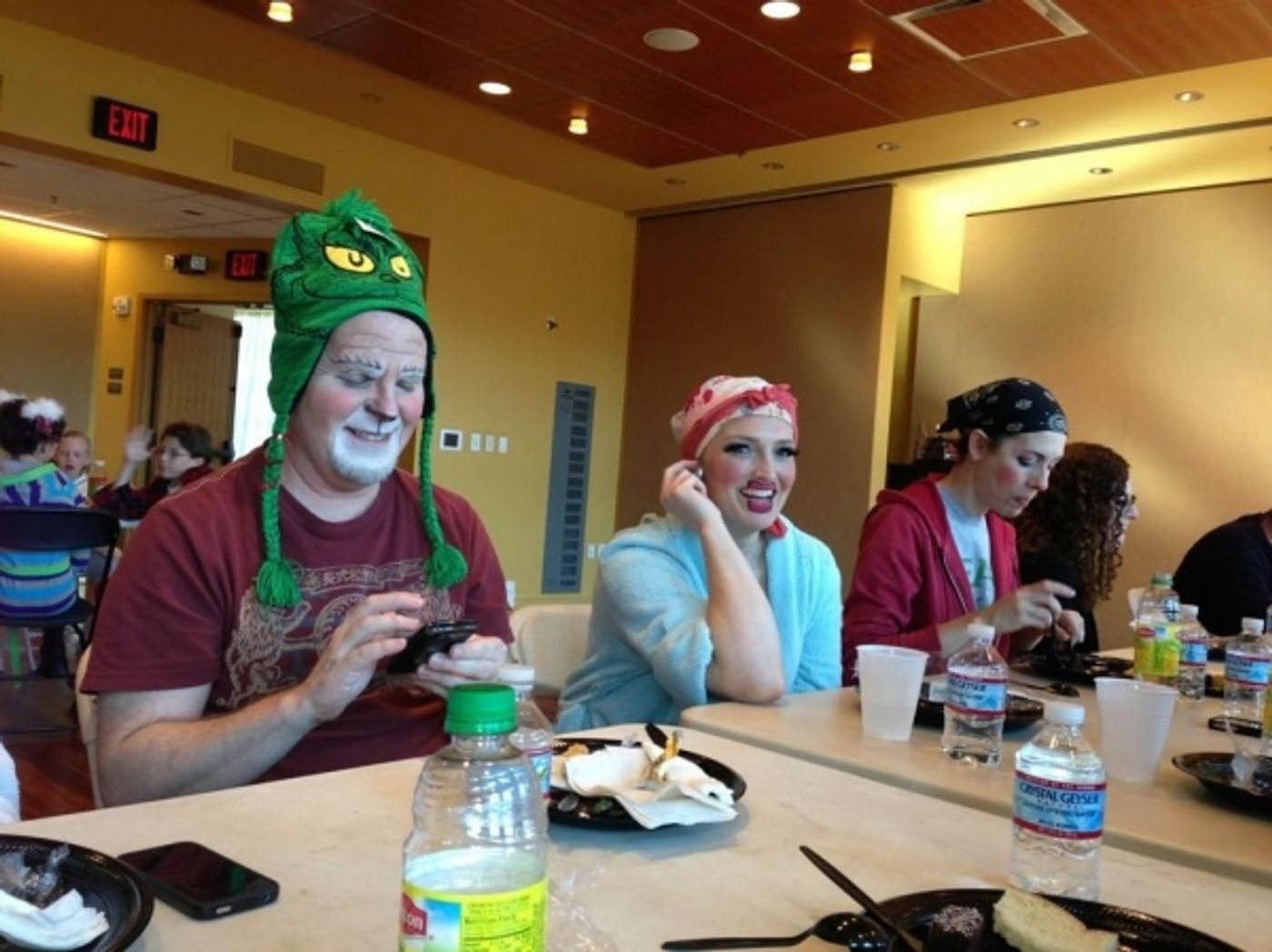 Photo Flash: Saturday Intermission Pics, Nov 24 - NEWSIES Does A CHRISTMAS STORY, Broadway Supports Injured Fan and More!  Image