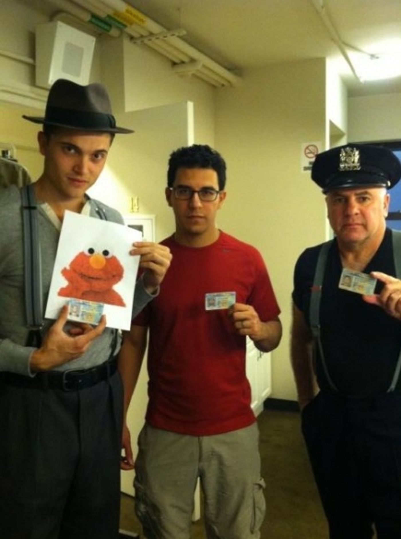 Photo Flash: Saturday Intermission Pics, Nov 24 - NEWSIES Does A CHRISTMAS STORY, Broadway Supports Injured Fan and More!  Image