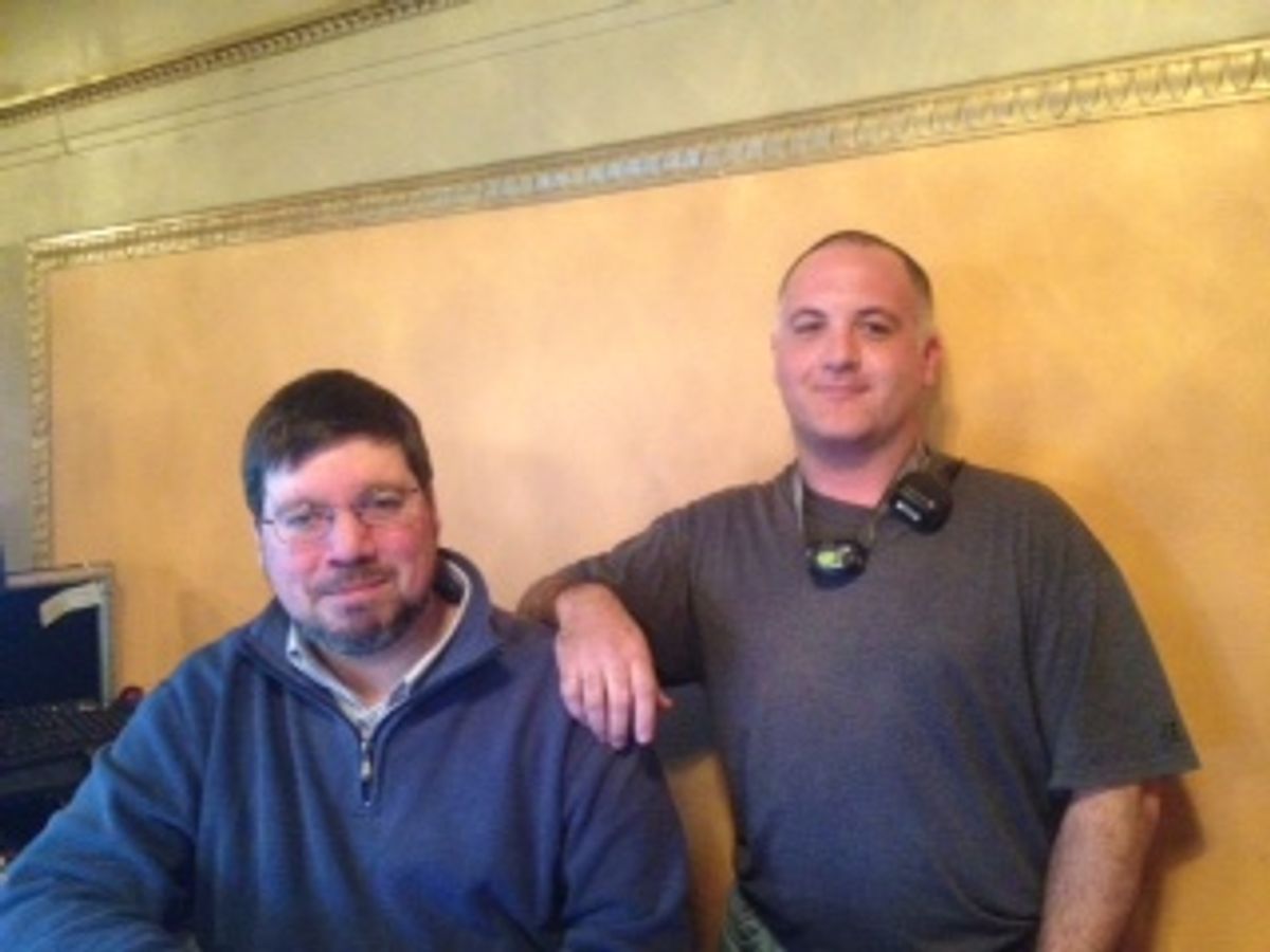 Lucas Indelicato and Charles Grieco at BWW Blog: SCANDALOUS' Elizabeth Ward Land - Praising the Sound Guys