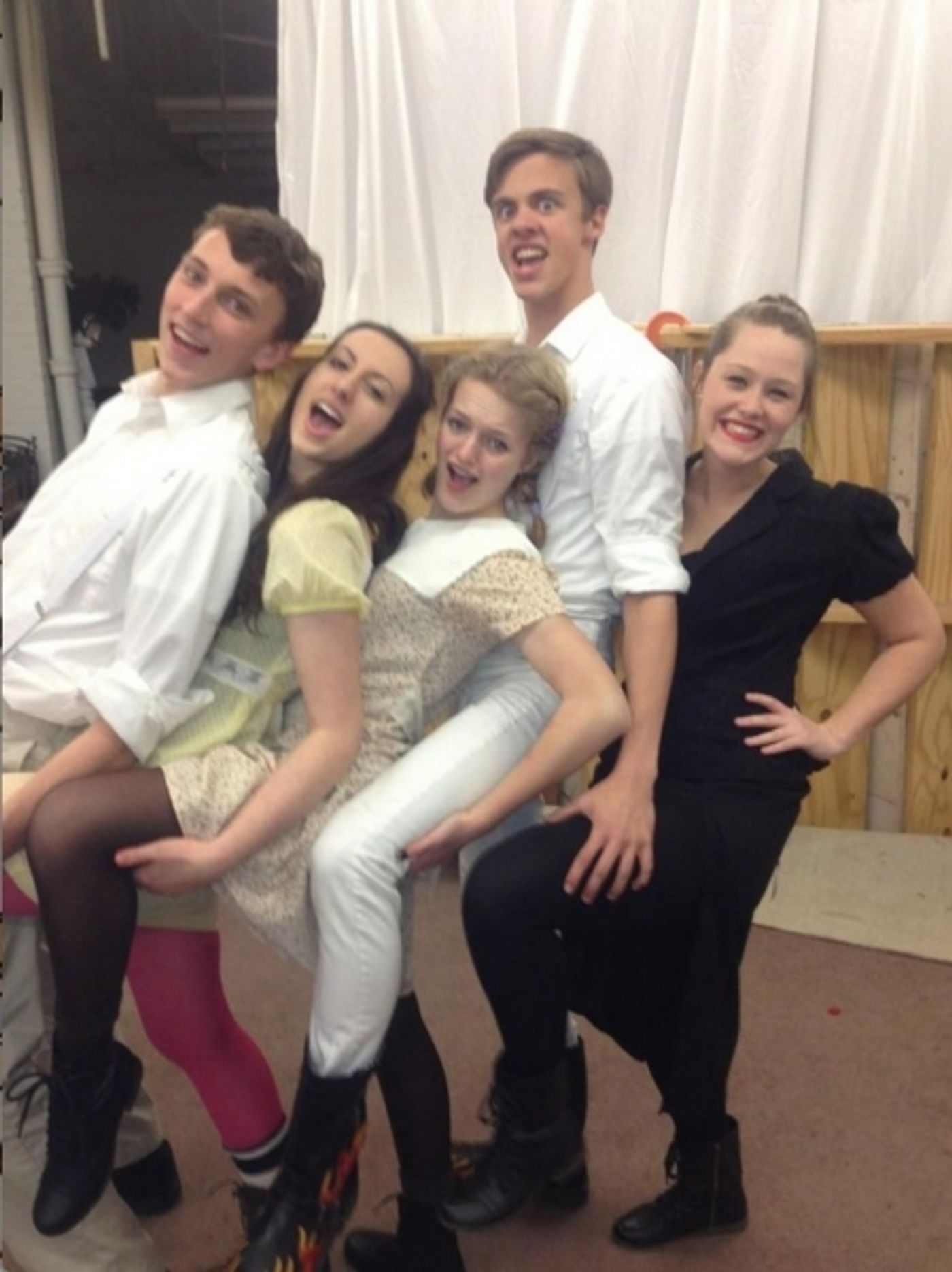 Photo Flash: Saturday Intermission Pics, Nov 24, Part 2 - EVITA's Max von Essen Bares All and More!  Image