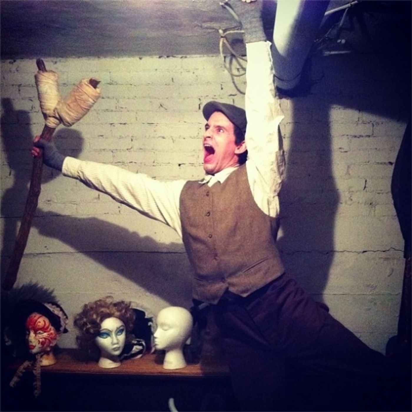 Photo Flash: Saturday Intermission Pics, Nov 24, Part 2 - EVITA's Max von Essen Bares All and More!  Image