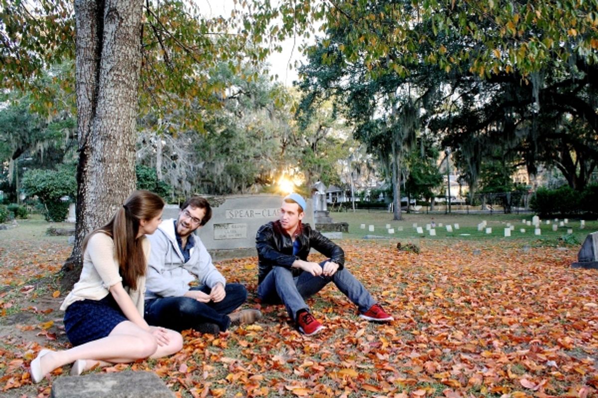 Matthew Janisse as Dan, Katie Bottomley as Katie, and Tanner Lane as Ryan at 