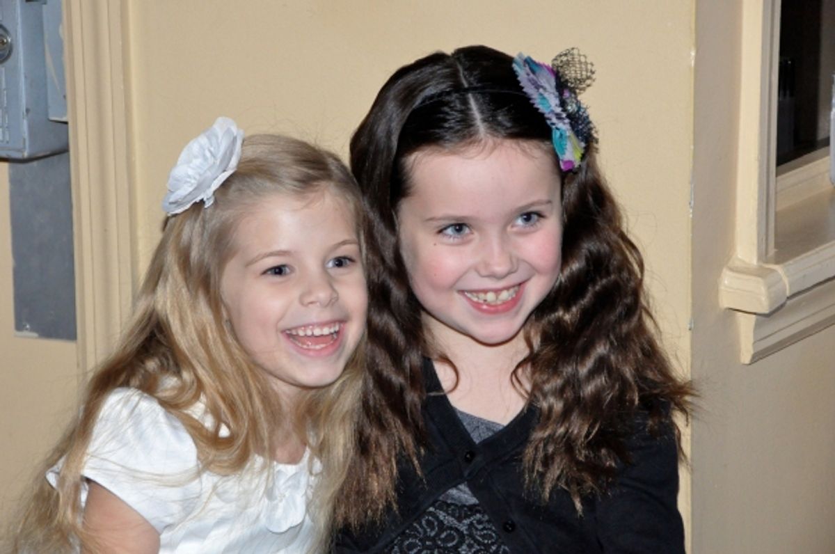 Greta Clark and Gracie Beardsley at 